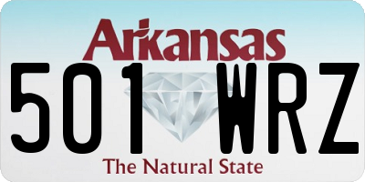 AR license plate 501WRZ