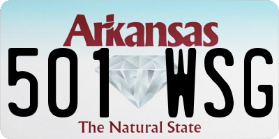 AR license plate 501WSG