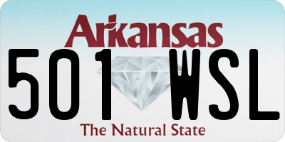 AR license plate 501WSL