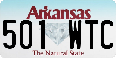 AR license plate 501WTC