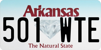 AR license plate 501WTE