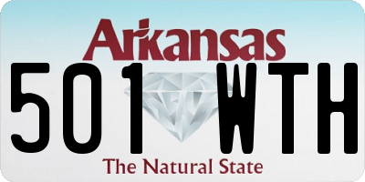 AR license plate 501WTH