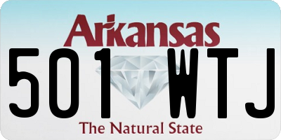 AR license plate 501WTJ