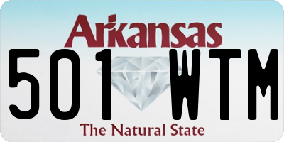 AR license plate 501WTM