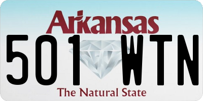AR license plate 501WTN