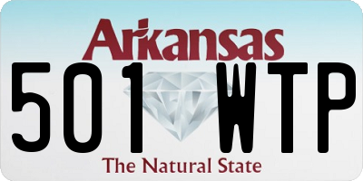 AR license plate 501WTP