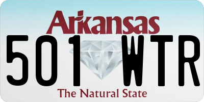 AR license plate 501WTR