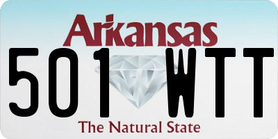 AR license plate 501WTT