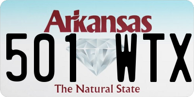 AR license plate 501WTX