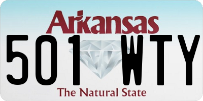 AR license plate 501WTY