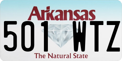 AR license plate 501WTZ