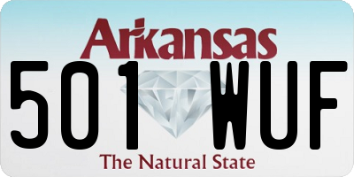 AR license plate 501WUF