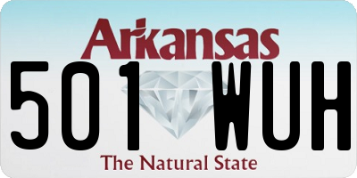 AR license plate 501WUH