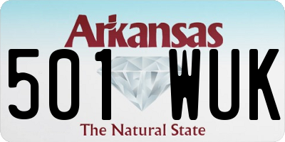 AR license plate 501WUK
