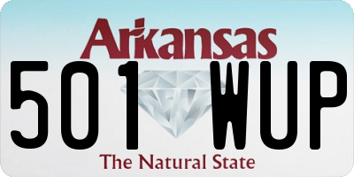 AR license plate 501WUP