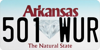 AR license plate 501WUR