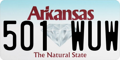 AR license plate 501WUW