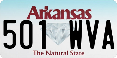 AR license plate 501WVA
