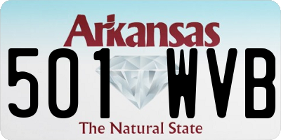 AR license plate 501WVB
