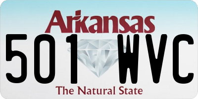 AR license plate 501WVC