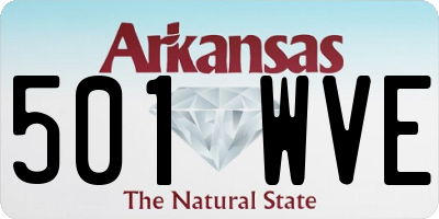 AR license plate 501WVE