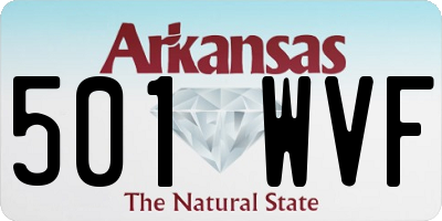 AR license plate 501WVF