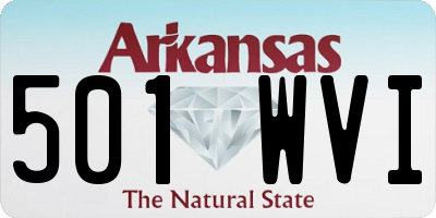 AR license plate 501WVI