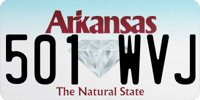 AR license plate 501WVJ