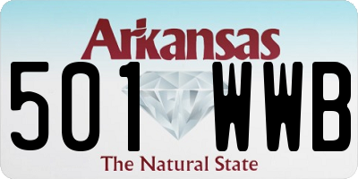 AR license plate 501WWB