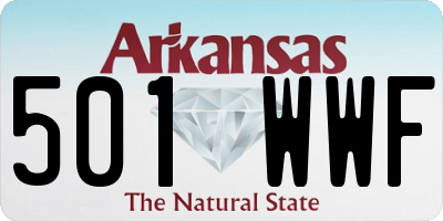 AR license plate 501WWF