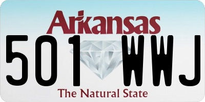 AR license plate 501WWJ