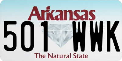 AR license plate 501WWK