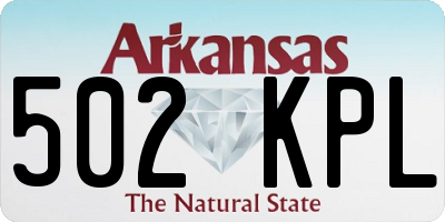 AR license plate 502KPL