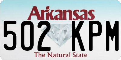 AR license plate 502KPM