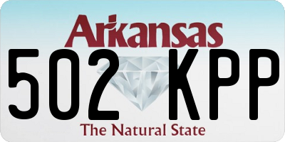 AR license plate 502KPP