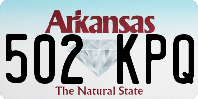 AR license plate 502KPQ