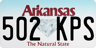 AR license plate 502KPS