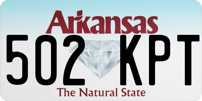 AR license plate 502KPT