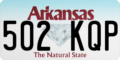 AR license plate 502KQP