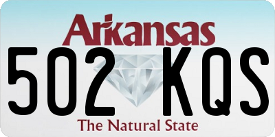 AR license plate 502KQS
