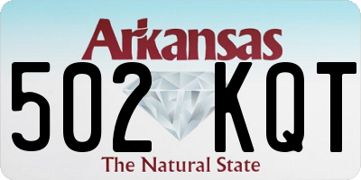 AR license plate 502KQT