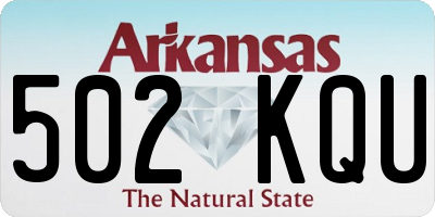 AR license plate 502KQU