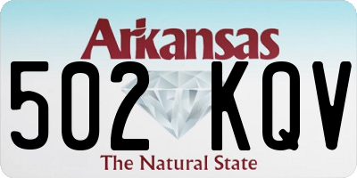 AR license plate 502KQV