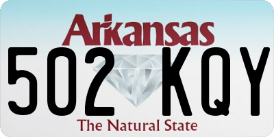 AR license plate 502KQY