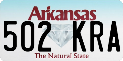 AR license plate 502KRA
