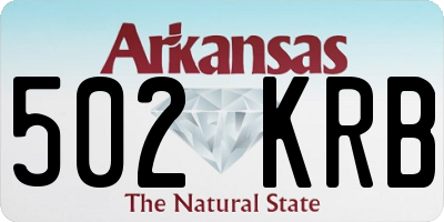 AR license plate 502KRB