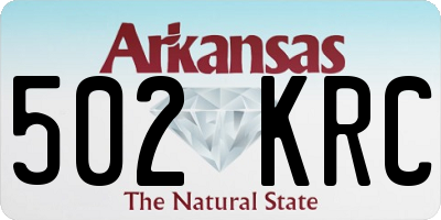 AR license plate 502KRC