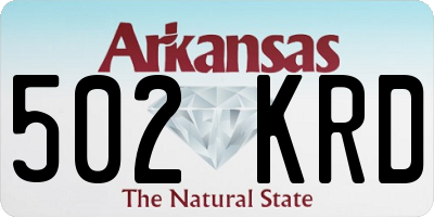 AR license plate 502KRD