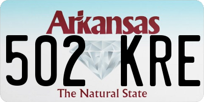 AR license plate 502KRE