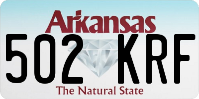 AR license plate 502KRF
